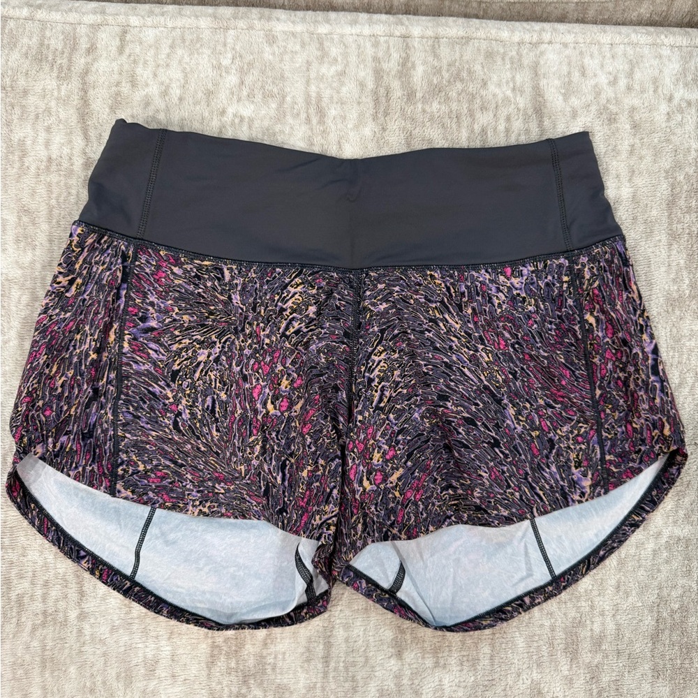 lululemon athletica speed up Black and Pink Athletic Shorts